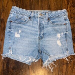 Old Navy Light Blue Distressed Jean Shorts